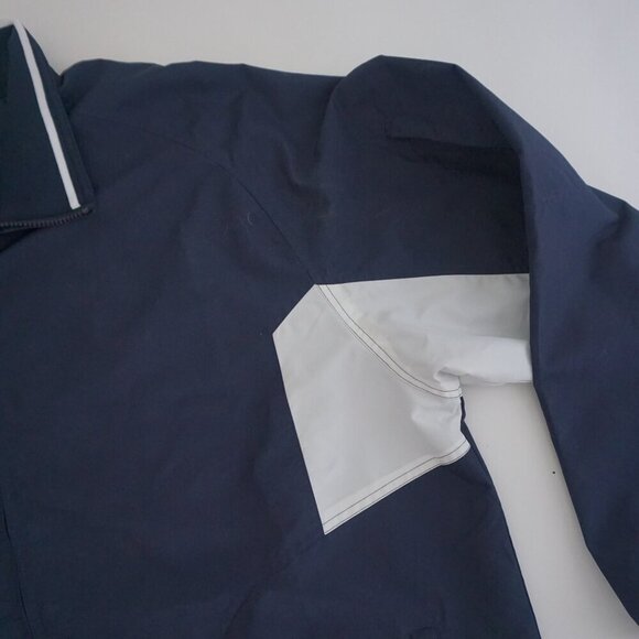 Vintage '90S Reebok Navy White Zip Up Baseball Style Windbreaker Jacket 2XL - Picture 3 of 10